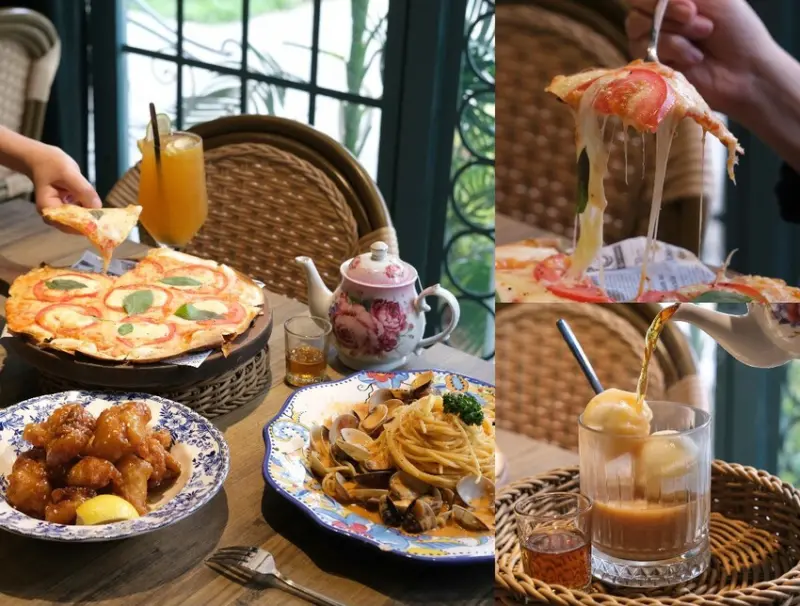 新竹美食|巨城旁最美渡假森林系義式餐廳，愜意品味「JAI宅」橘醬爆炸蛤蜊魅力。肉依小姐吃什麼