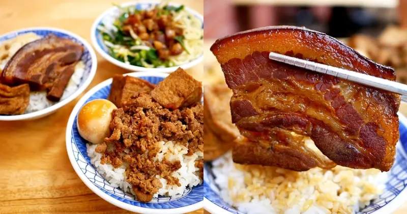 滷肉飯肥瘦你自己決定，軟Q的肥肉和細緻不乾澀的瘦肉都好吃，大塊爌肉也好吃，乾麵更是上大里前三，所有湯都能免費續-林記飯館