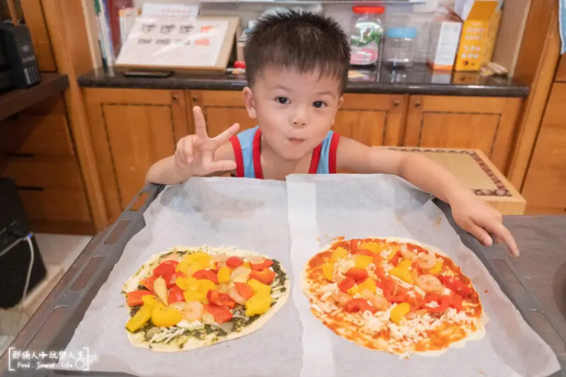窯籃曲義式烘焙餐廳｜DIY 手工Pizza懶人盒，小朋友也能輕易上手，100%的成就感~