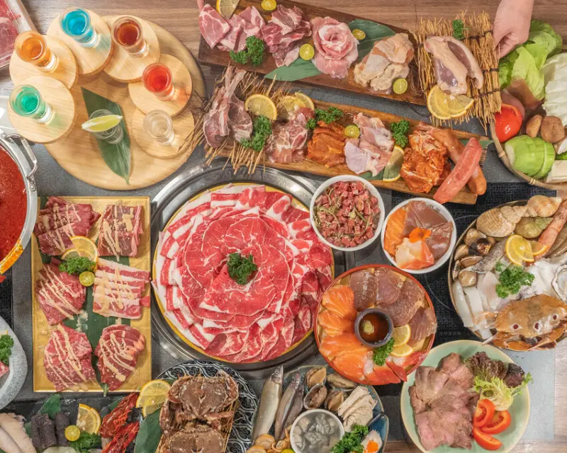 台北吃到飽 金洹苑｜就愛火烤兩吃! 高級熟成牛肉、新鮮海產滿足味蕾