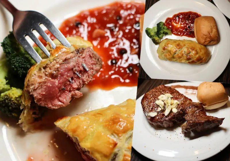 高級感滿滿的威靈頓牛排要花多少錢才能吃得到?在這邊只要花X百元就有喔,還有自助吧吃到飽