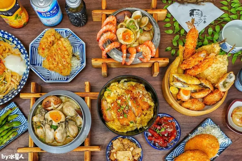 小小麥一中店：老宅改造屋台風居酒屋，平價大份量台日式料理，免費雞白湯喝到飽