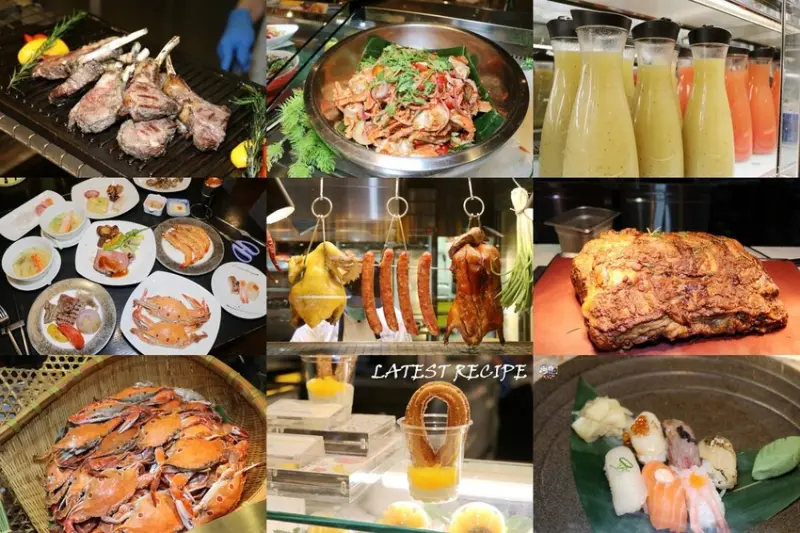 跨國界精緻料理Buffet這裡吃.周末還有加碼北海道帝王蟹味噌湯和現煎安格斯黑牛排吃到飽.台北寒舍艾美酒店♥