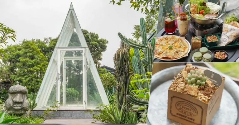 療癒系肉肉栽培研究所，仙人掌風味鍋、仙人掌馬卡龍、巨大香草雞肉捲餅、多肉箱子蛋糕 X 貓咪動物友善空間、高雄景觀餐廳 - 跟著尼力吃喝玩樂＆親子生活