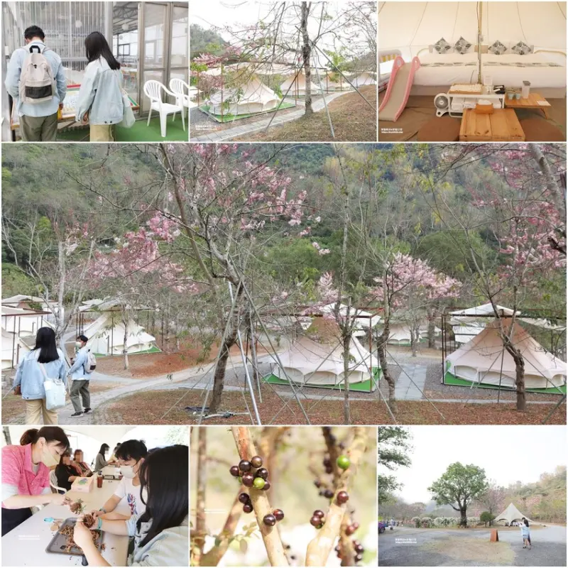 全台最多花旗木包圍的美濃  蝶舞澗  豪華露營帳篷一泊三食在地食材