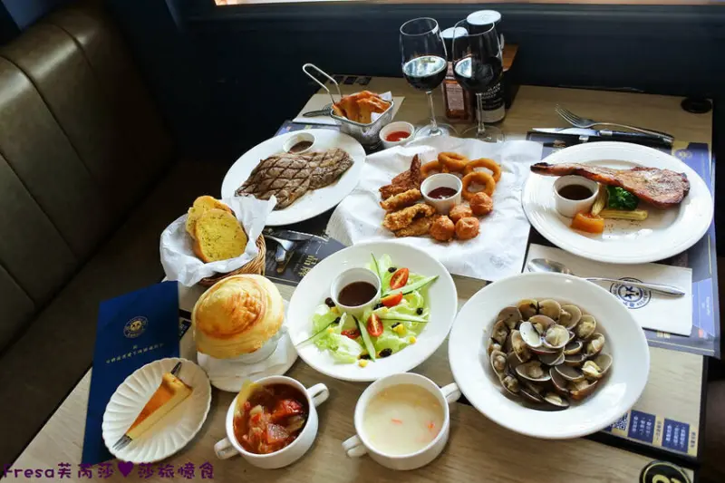 嘉義牛排【瀧厚炙燒熟成牛排】比臉大的鮮嫩多汁肋眼牛排.帶骨戰斧豬排厚塊又嫩.滿料羅宋湯好好喝│嘉義國華店│西區美食 - Fresa芙芮莎♥莎旅憶食