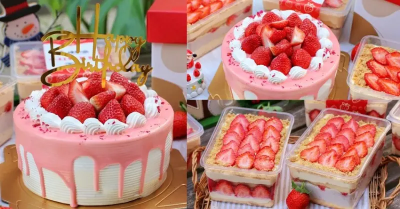 一年只賣4個月！夢幻草莓蛋糕限定開搶，浮誇爆量草莓，新鮮現點現做、還有草莓芋泥寶盒