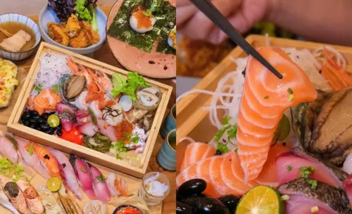 【台北美食】THE．春｜超浮誇的排隊人氣日料店，掀開海鮮珠寶盒感受十足海味! - 肉依小姐吃什麼