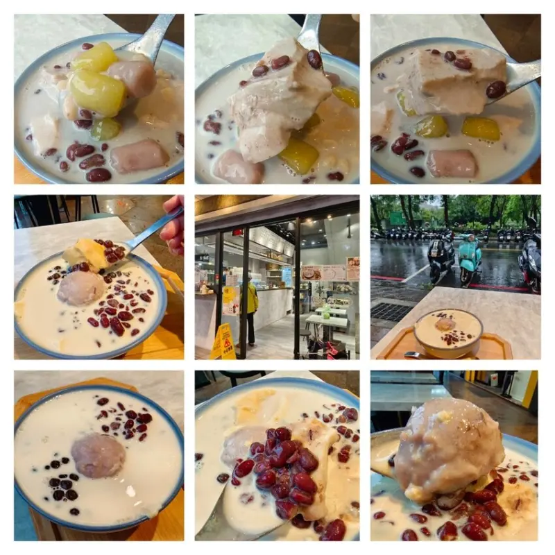 【新北.中和】永安市場站美食推薦。豆韻豆漿豆花專賣店。推椰奶芋泥球+假日限定版黑豆花+黑豆漿