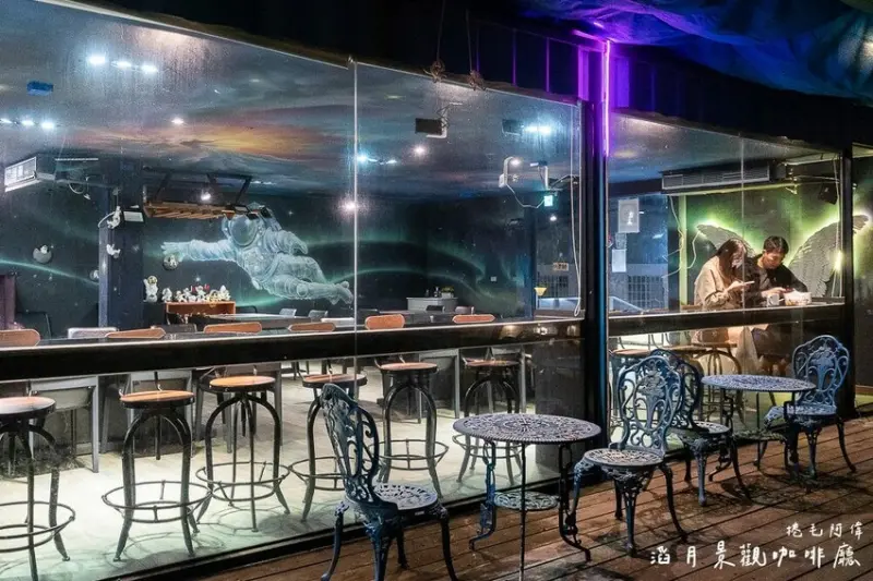 台中市沙鹿區滔月景觀咖啡 |台中夜景咖啡館推薦！百萬夜景盡收眼底，約會必訪高空露天景觀餐廳～