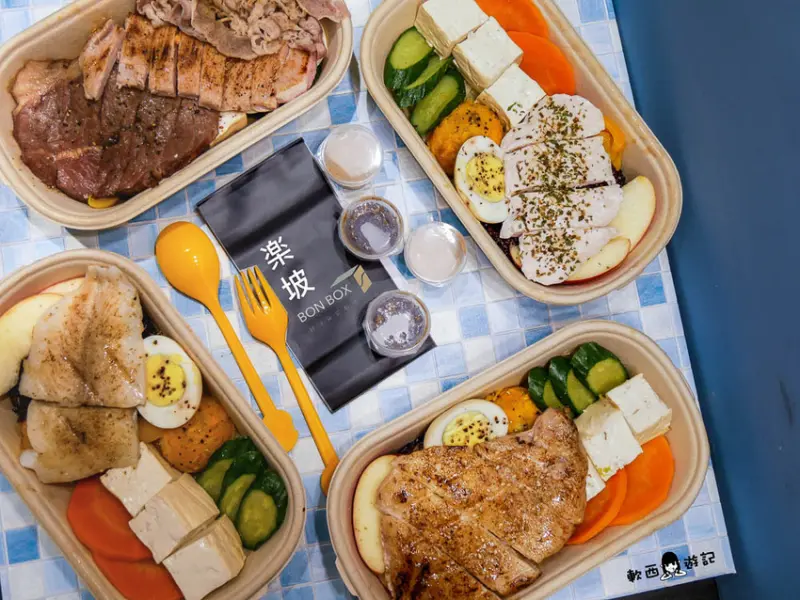 小巨蛋站美食推薦》楽坡Bon Box(台北中崙店)●不再油膩膩！天天吃蔬菜澎派肉食樂坡舒浮便當 清爽低卡便當新選擇 台北外送便當推薦/台北外帶便當推薦 - 軟西，遊記