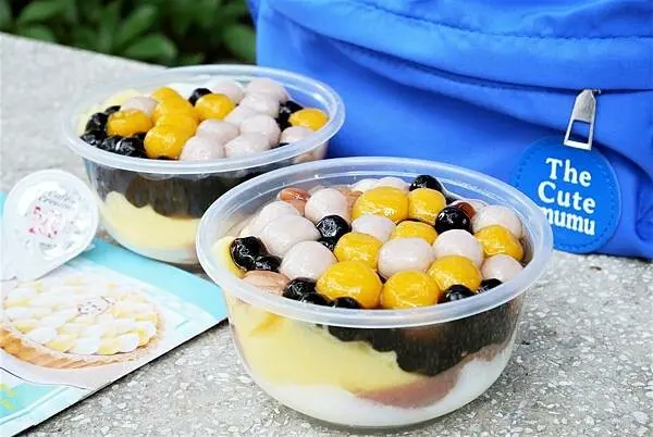 板橋美食-Yummy tea芽米緹，色彩繽紛、香甜可口三色布丁，IG板上最火的板橋甜點，板橋下午茶，近府中捷運站