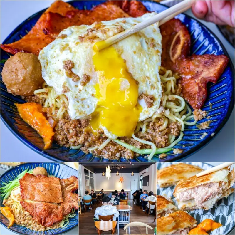 桃園市龜山區【桃園早餐】來吃早餐菜單推薦炒麵炸排骨，龜山早午餐推薦！