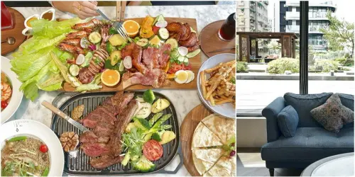 絕美空中花園與百萬級畫作地中海+義式餐廳🥰 必點每天限量超澎派海陸大拼盤🎉
