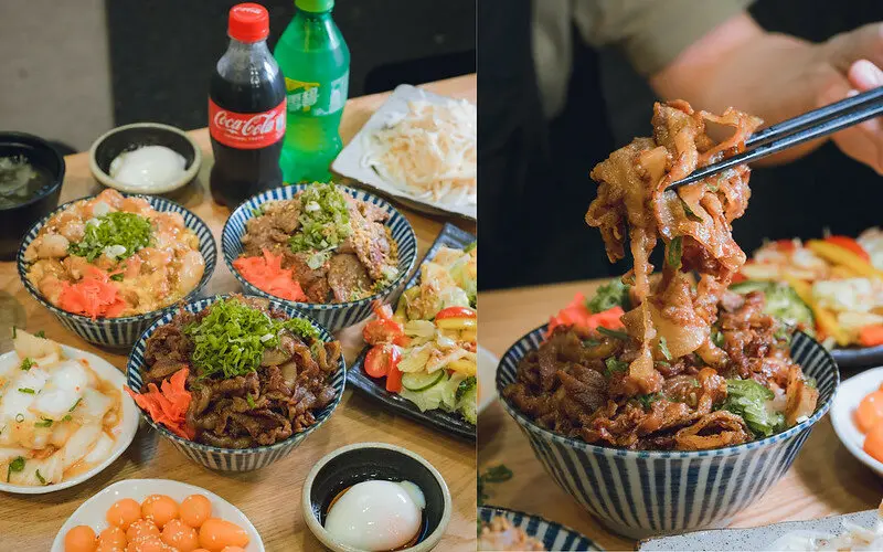 汍樂直火燒肉丼-潭子店│肉肉控必吃滿盛肉山日式丼飯，打卡再送溫泉蛋，隱藏版有雞佛親子丼！近國民運動中心
