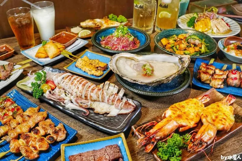 將軍府勤美店：台中日式串燒居酒屋，必吃大到靠北大生蠔，營業至凌晨2點深夜食堂