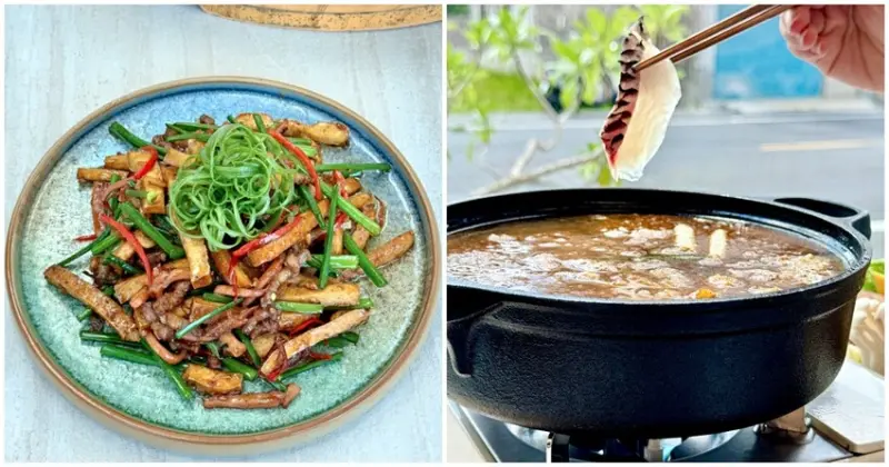 高雄市美濃區高雄美食／里長台灣鯛：美濃必吃「好客鍋」！用客家小炒煮鯛魚火鍋的黃金三層次