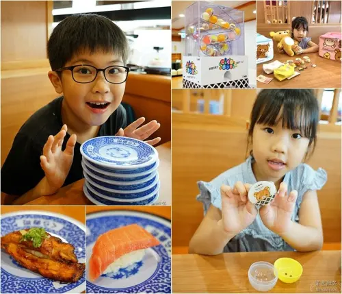 宜蘭市日式美食餐廳推薦》藏壽司宜蘭新月店~吃壽司順便得扭蛋，限定金銀賞，吃愈多愈有機會得到金賞，把限