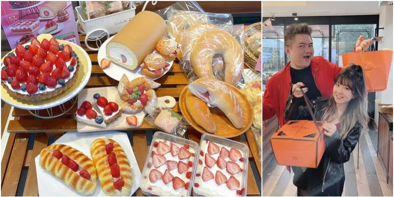 烘焙密碼冬天莓好饗宴又讓草莓控暴動了！草莓乳酪塔、珠寶盒、生乳捲通通打包帶回家！