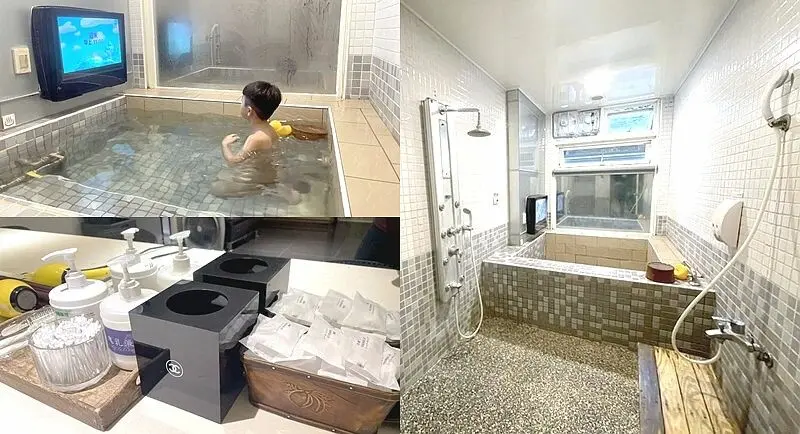 新店烏來溫泉》湯布苑│一人$300元入場泡1小時湯屋，邊看電視邊泡湯，備品齊全不需自備。