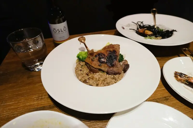 【台北中山區餐酒館】大亨餐酒館 Rich Restaurant，餐點精緻美味，大推「油封鴨腿牛肝菌燉飯」 ，當月壽星還會贈送蛋糕一份哦!