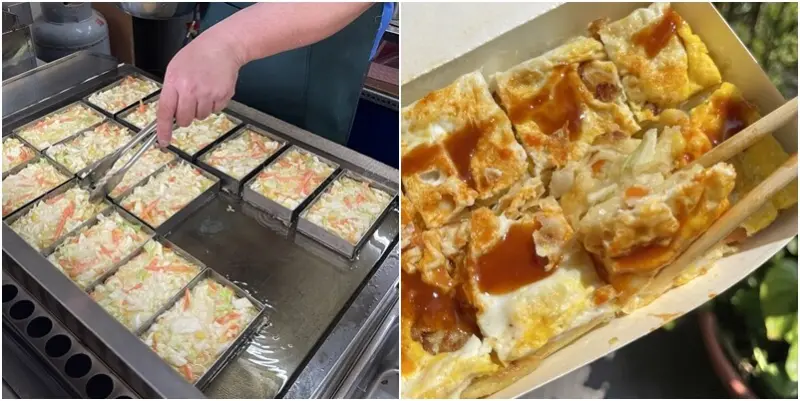 素食者最愛五方蔬菜煎餅。銅板價就有滿滿蔬菜大片煎餅！