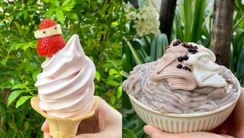 超可愛的夢幻草莓雪人霜淇淋~