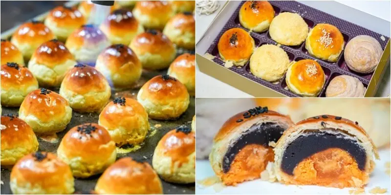 桃園｜水麥芽菓子烘焙工坊．排隊人潮擠爆小巷就為了這顆現烤蛋黃酥，古早味手撕蛋糕也必買～