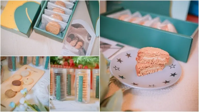 二月森甜點工作室 ▏台中超人氣手工甜點 黑糖花生達克瓦滋中西交融的獨特美味。有溫度的手工喜餅。台中美食 / 台中伴手禮推薦