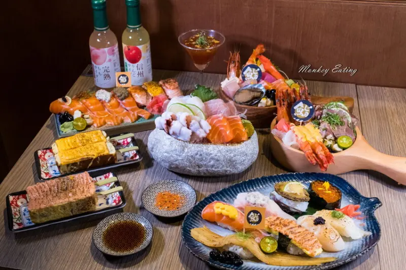 【台中日本料理】小鮨食事│高CP值平價日料，創意握壽司丼飯，厚切生魚片超新鮮！ - 貪吃猴的幻想