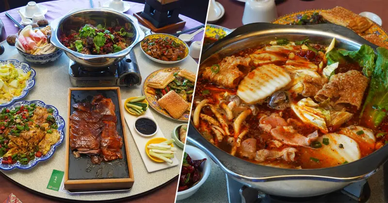 善化美食餐廳【LA時尚川菜】烤鴨四吃！四川麻辣乾鍋超澎湃│有停車場/不用服務費│聚餐超人氣台南川菜餐廳│父親節還要來吃麻辣火鍋│台南美食推薦