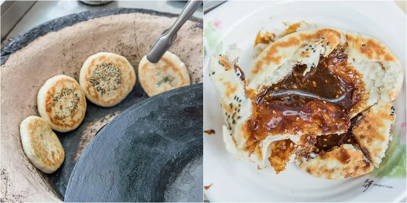 【桃園中壢巷弄美食】徐記紅糖餅.手工現炸爐烤.餅Q紅糖漿超爆.PK湖北襄陽紅糖餅大解析