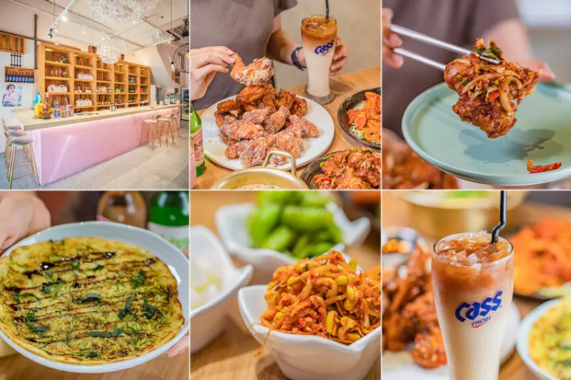 脆穀韓式炸雞經典韓式炸雞 X 創意韓式料理 晚餐宵夜首選 聚餐小酌的好去處 裹醬依舊酥脆的韓式炸雞 -脆穀韓