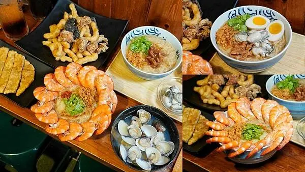 【新竹北區】享來初-新竹東門市場美食推薦，新竹超強超浮誇的海鮮麵線，超狂爆量15隻蝦子，還有肥美飽滿的鮮蚵通通擺上桌，濃濃海味超誘人