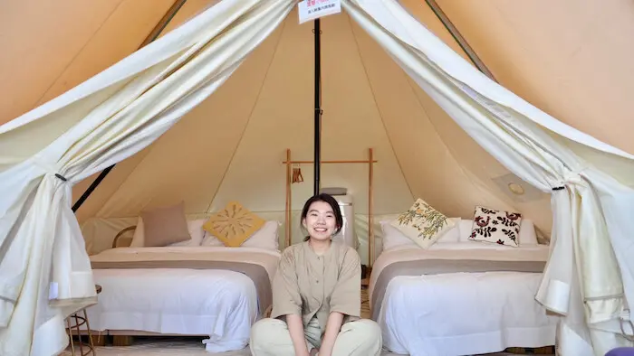 [台中] 蟬說：山中靜靜｜台中豪華露營推薦！免搭帳篷入住桂花弄，遠眺雲海美景