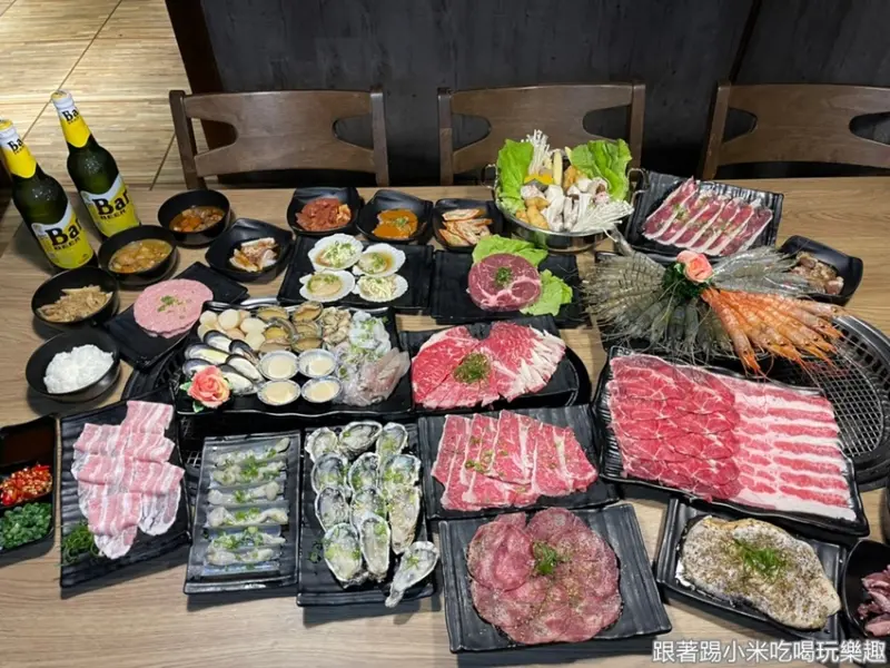 新竹吃爆澳洲M9和牛、生蠔、泰國蝦、小鮑魚、美國生干貝、牛排、天使紅蝦！