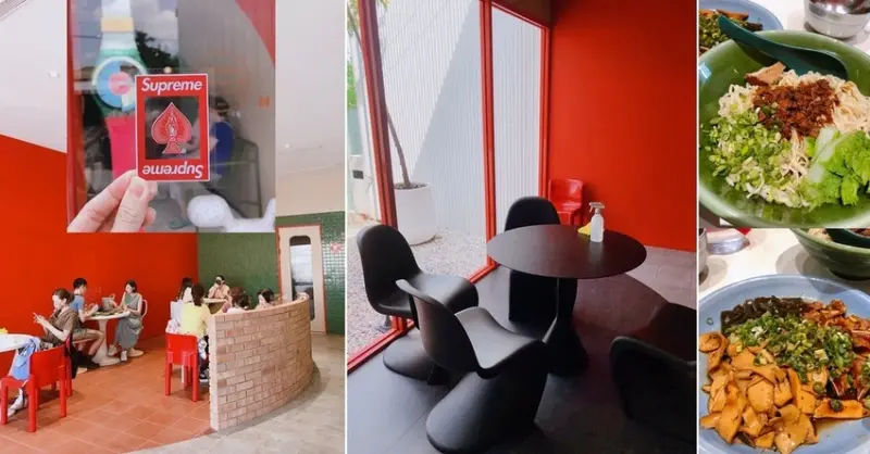 屏東美食推薦│傳說中的網美聚集處『美菊麵店』。一碗麵50元，有冷氣就給讚：)