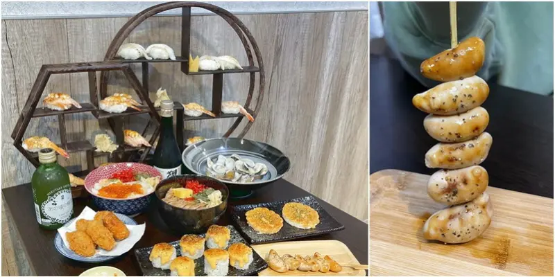浮誇握壽司藏寶閣超新奇！酒蒸蛤蜊只要90元！9公分長烤雞佛重出江湖！還有明太子焗烤炸榴槤捲壽司！