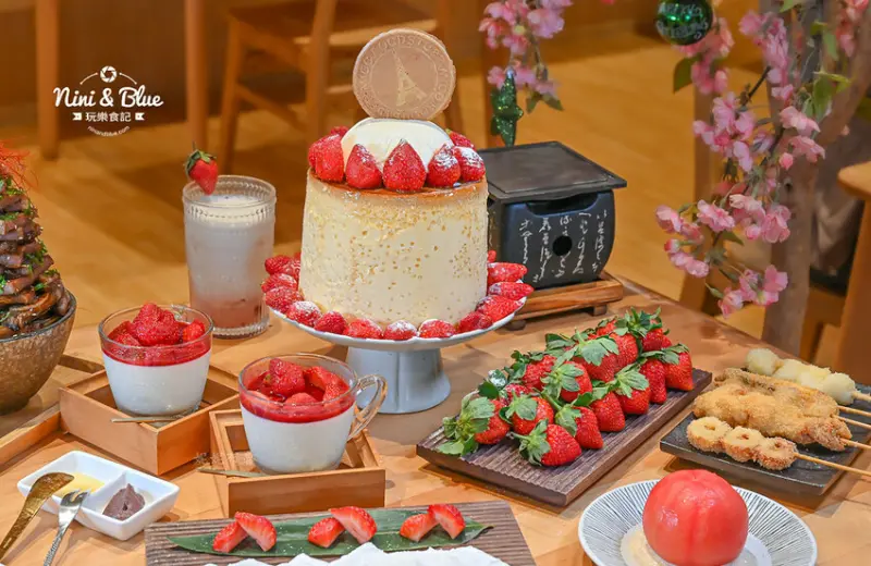 被炸牛排耽誤的甜點店，草莓巨無霸布丁、草莓大福DIY
