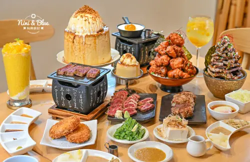 台中勤美商圈超人氣炸牛排出現浮誇系巨無霸布丁，10人分食也很可以 -妮妮布魯