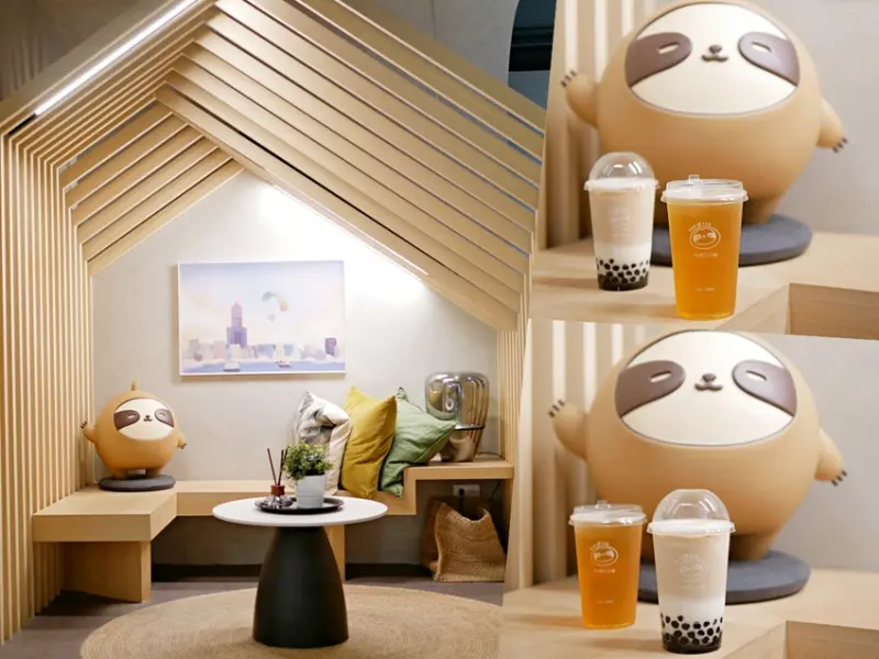 南部唯一！萌萌樹懶太吸睛『再睡5分鐘』濃郁厚奶珍珠歐蕾必點，YOUTUBER 滴妹手搖飲品牌開箱！高雄飲料｜義享天地美食｜高雄鼓山區 - 曼達愛吃鬼