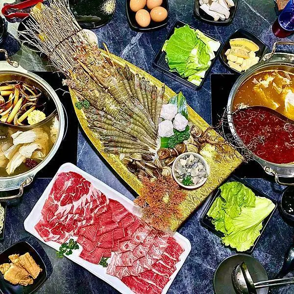 桃園南崁高CP值火鍋推薦‧優質肉品海鮮多樣還有貼心剝蝦服務‧菜盤主食任你拿│饌澤原超市火鍋