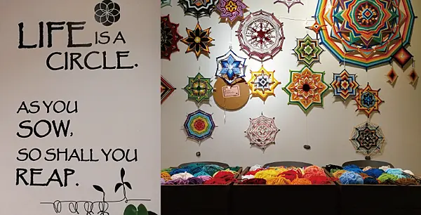 TheCircle樂圓不限時咖啡廳︱療育繞線曼陀羅正念手作推薦︱品嚐美食放鬆體驗、創造自己的特色生命之眼