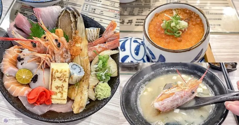 桃園美食-海丼海鮮丼飯店-超浮誇爆料的超人氣生魚片丼飯/丼飯 握壽司 刺身/鄰近藝文特區