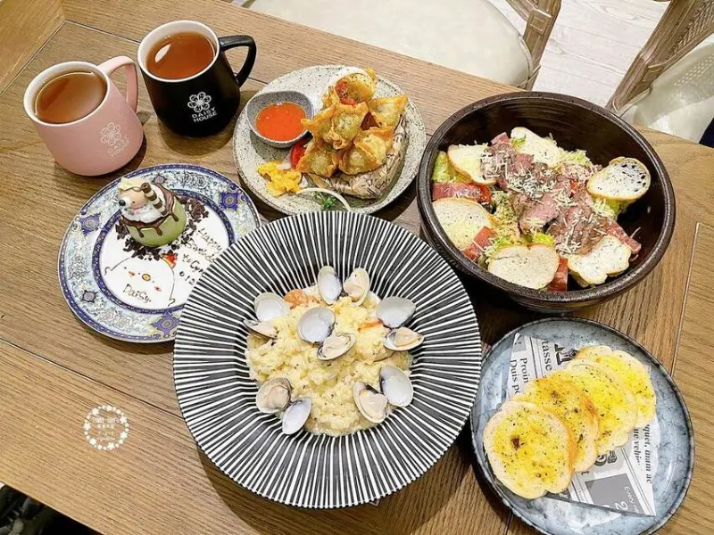 雛菊見Daisy House 台中南屯店，森林系網美超浮誇下午茶，比頭還大的超萌小熊棉花糖鬆餅 - Cyndi love’s享食天堂