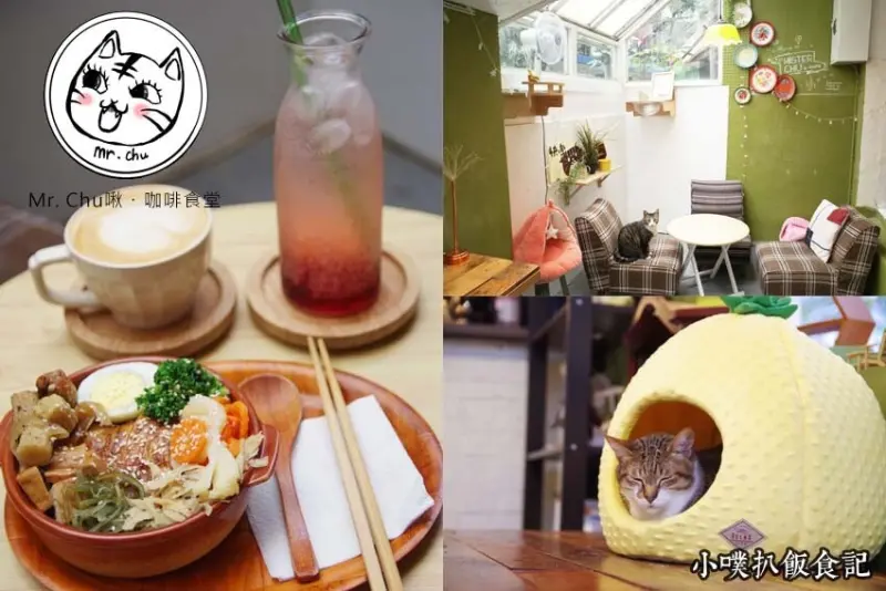 【永和早午餐】『Mr. Chu啾・咖啡食堂』近頂溪站/不限時、插座、免費WiFi/巷弄老屋咖啡廳/與可愛貓咪共渡悠閒下午茶/咖啡、甜點