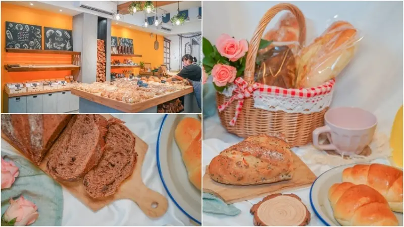 貝克窯·日式柴燒麵包 ▏龍眼木柴燒麵包 冰過回熱一樣爆好吃。天天隨機出爐 想吃一定要預訂 晚來就會撲空。捷運士林站