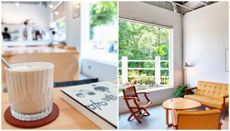 田尾咖啡廳推薦勾叄珈琲｜彰化田尾純白系咖啡廳，近田尾公路花園周邊美食