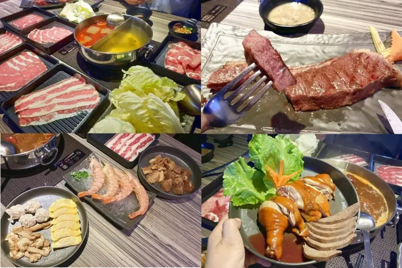 【台北中山區-狂野麻神】吃到飽麻辣火鍋、牛排、鴨血，喜歡牛排與麻辣鍋的絕不能錯過，湯頭美味鴨血好吃