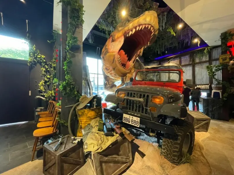 【台南 東區】中秋就是要烤肉啊！ 食べ放題 田季發爺 台南中華店 還有叢林巨大恐龍伴食